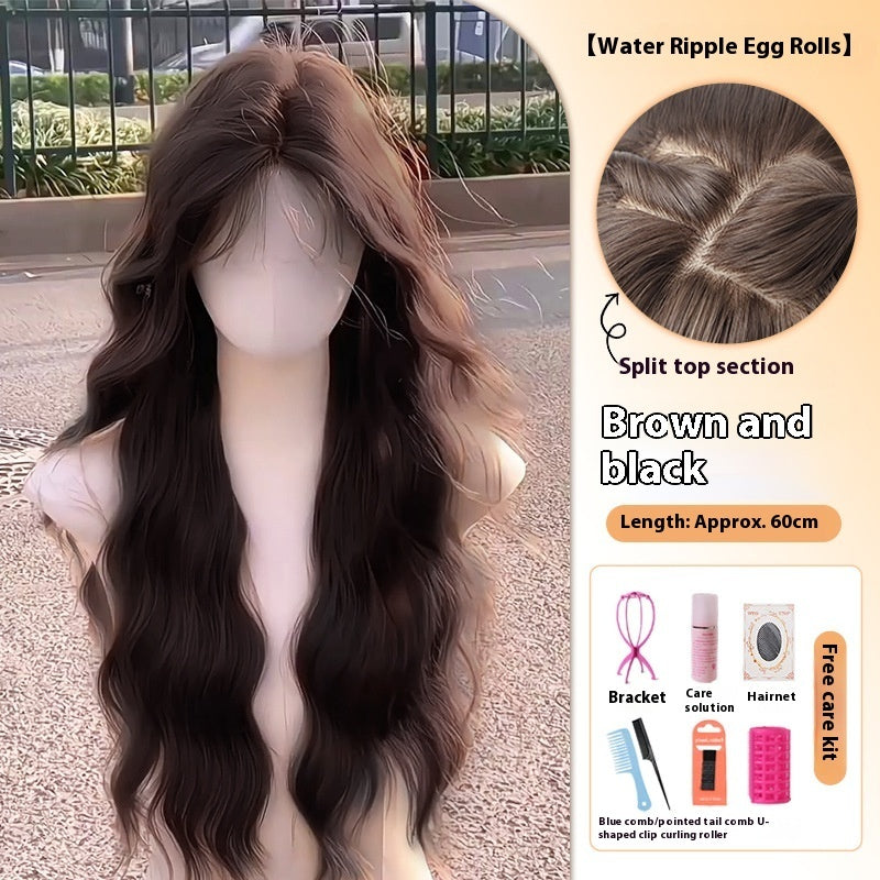 Wig Female Full-head Wig Artificial Hair Natural Long Curly Hair