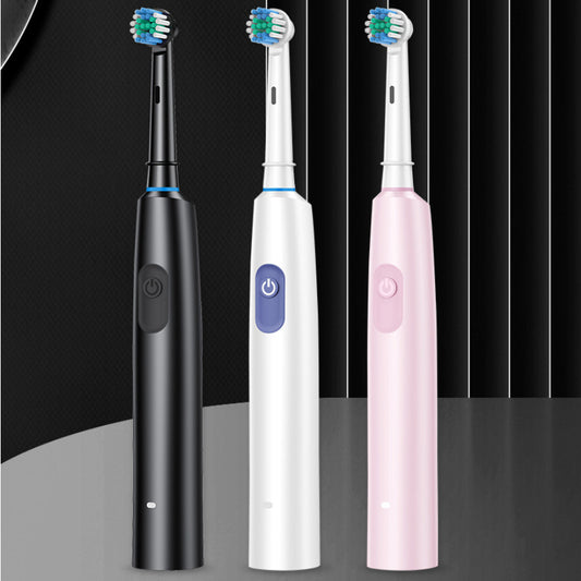 Household USB Charging Rotating Round Head Electric Toothbrush