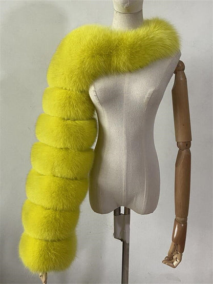 Women's Solid Color Fashion Warm Faux Fur Jacket