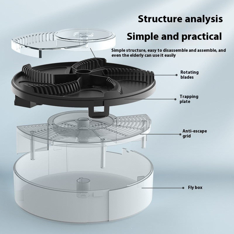 Fly Catcher Automatic Charging Household Fly Trapping Cage