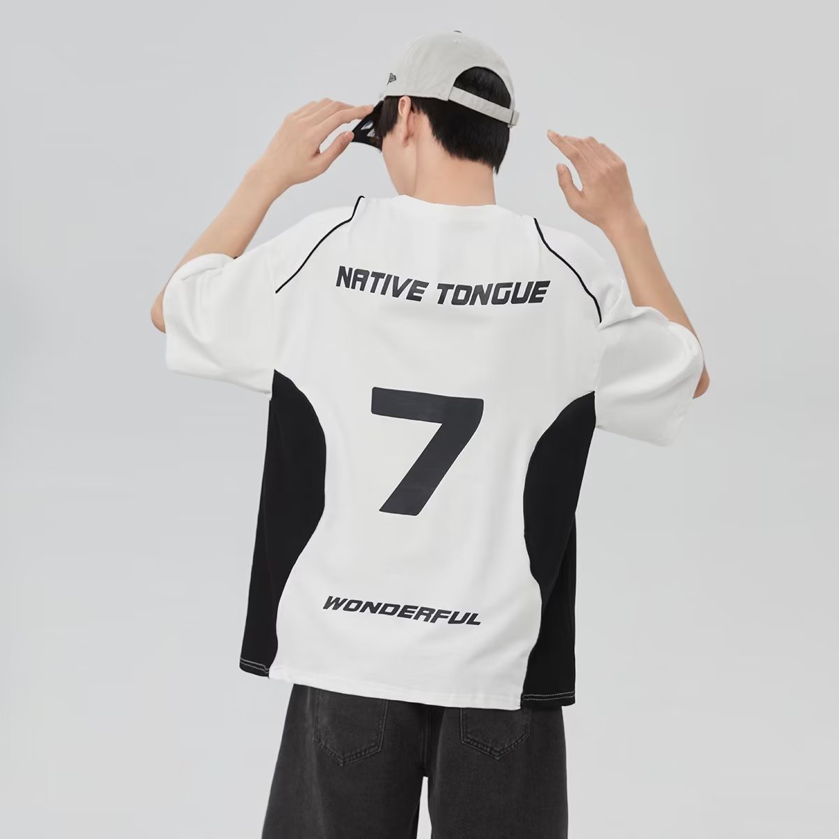 Street Men's Short Sleeve Loose Exercise T-shirt