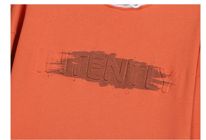 Hooded European And American Letter Shadow Pullover