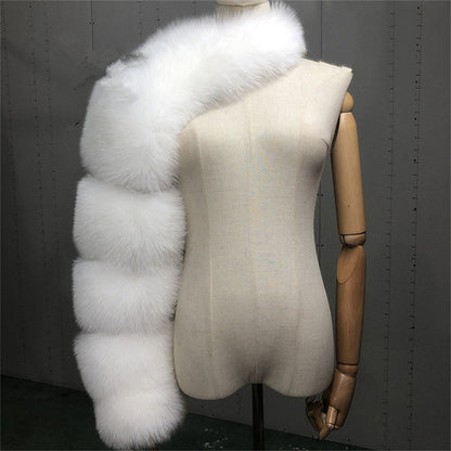 Women's Solid Color Fashion Warm Faux Fur Jacket