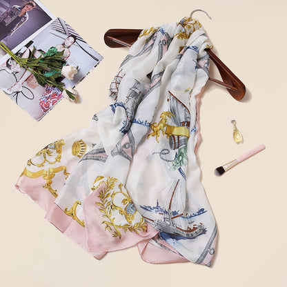 Women's Four Seasons Sunscreen Silk Scarf