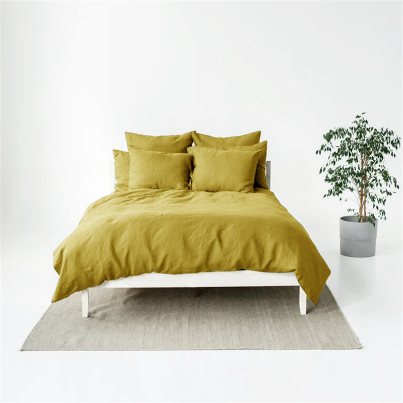 Minimalist Nordic Style Linen Four Piece Set
