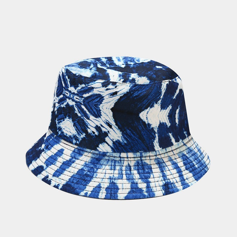 Summer Outdoor Tie-dyed Double-sided Sun Protection Hat