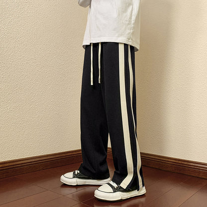 Men's Spring And Autumn Straight Leg Wide Leg Mop Pants