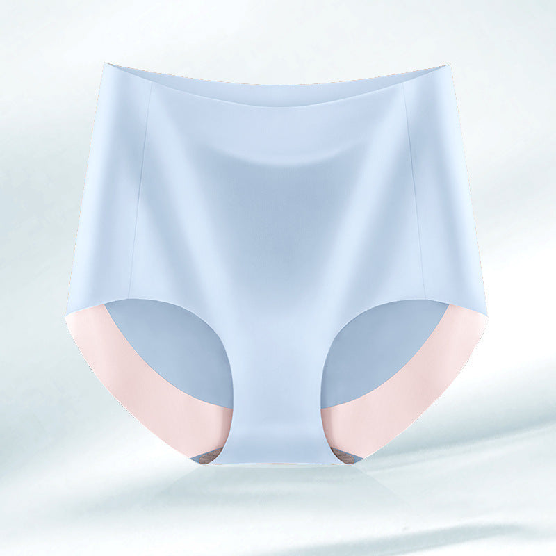High Waist Seamless Breathable Cotton Antibacterial Women's Panties