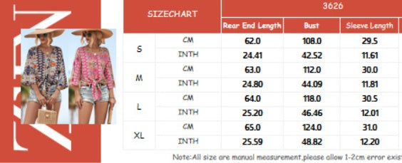 European And American V-neck Lace Up Irregular Top