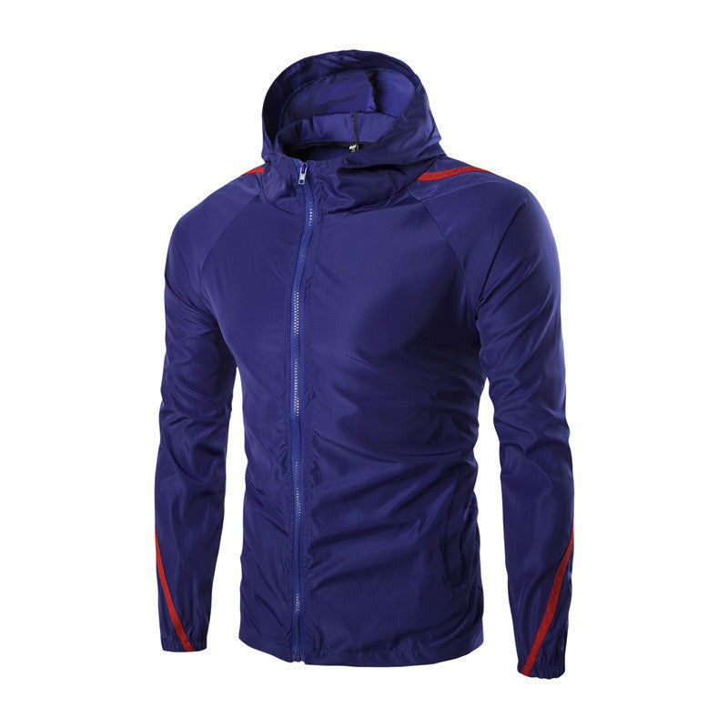 Hooded Sun Protection Jacket With Webbing And Sleeves