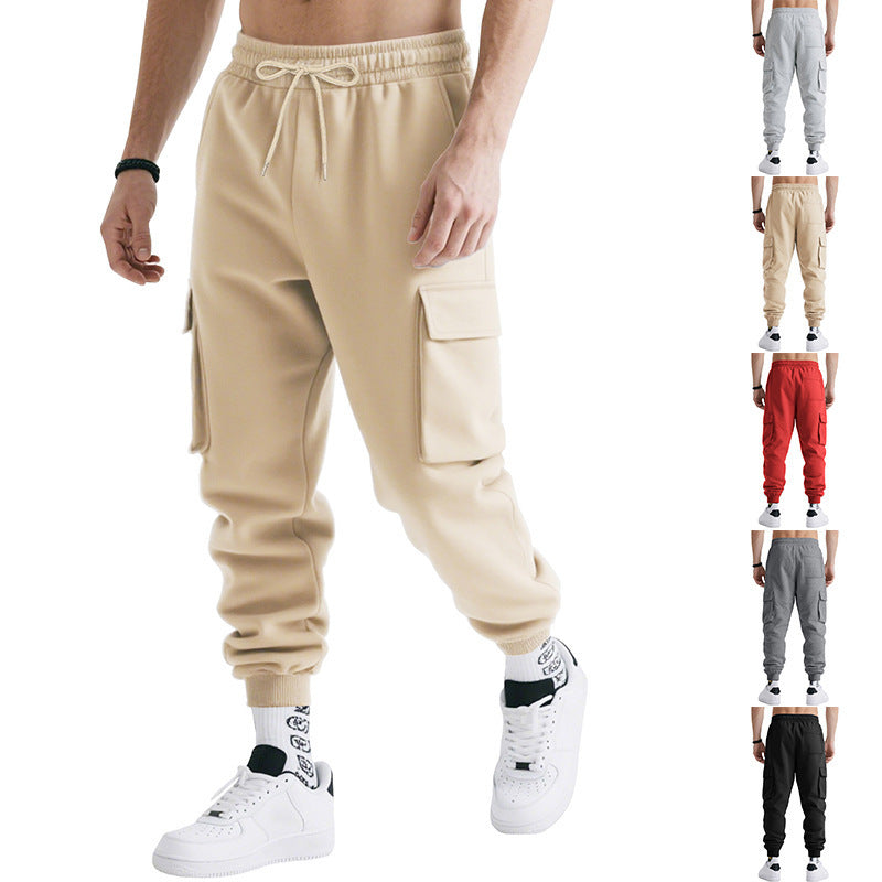 Loose Leisure Sports Men's Multi-pocket Workwear Trousers
