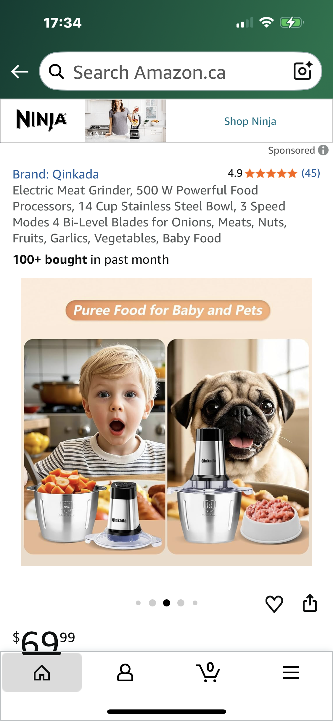 Household Electric Meat Grinder Kitchen High Power