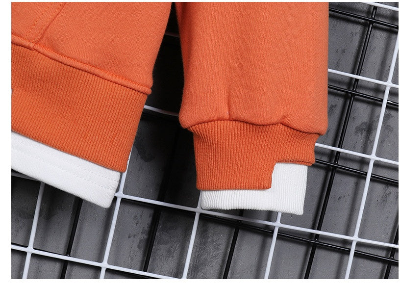 Hooded European And American Letter Shadow Pullover