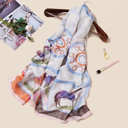 Women's Four Seasons Sunscreen Silk Scarf