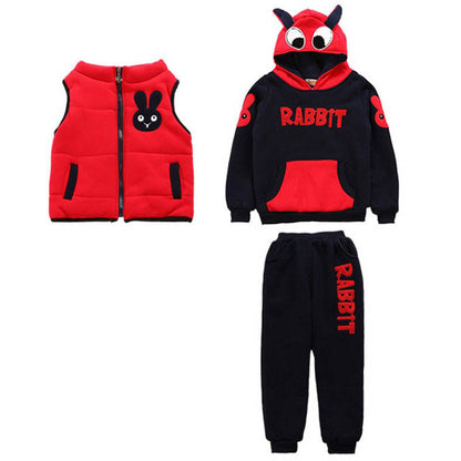 Plush sports suit for casual children's sweater