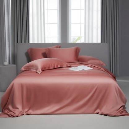 New Lyocell Lanjing Tencel Solid Color Series Summer Ice Silk Single Bed Sheet Quilt Cover