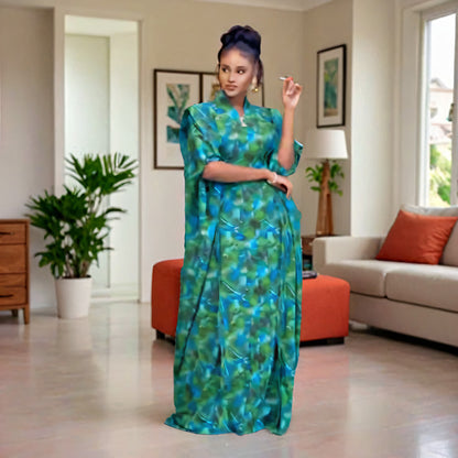 African Style Printing Plus Size Dress