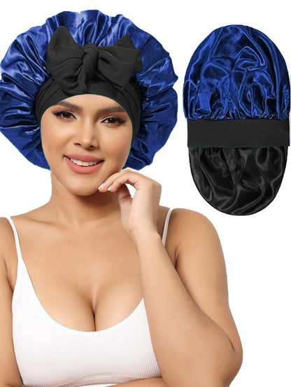 Double-layer Satin Ribbon Bowknot Artificial Silk Beauty Toupee