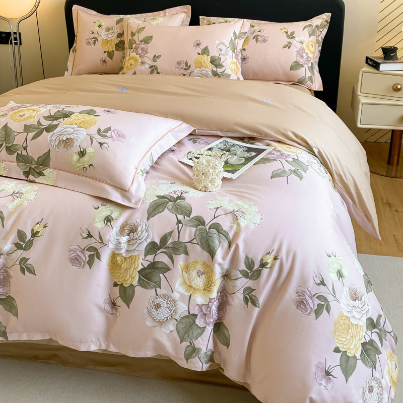 Cotton Four-piece Cotton Quilt Cover Bed Sheet Bedding