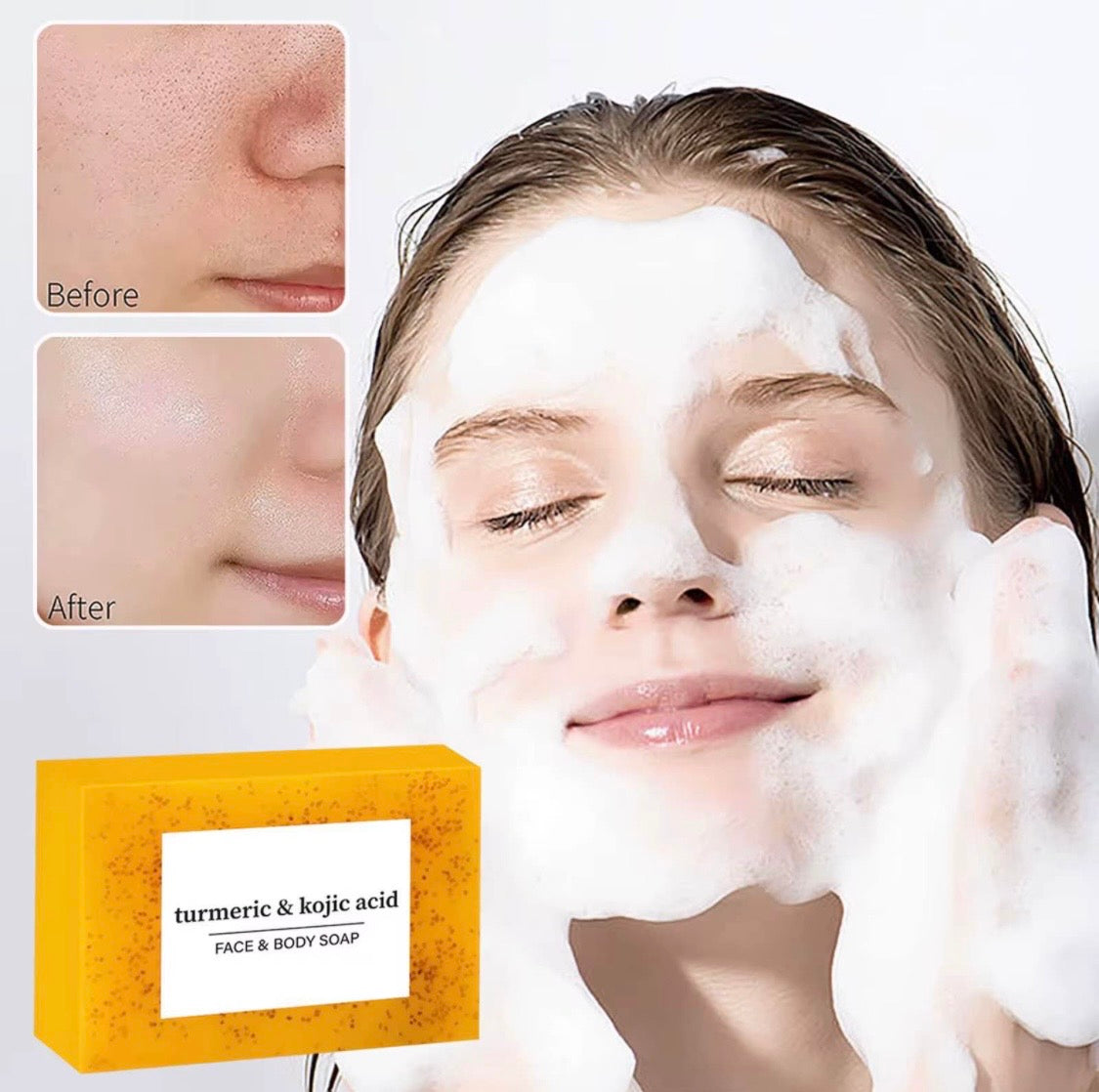 Turmeric Soap Lemon Soap Kojic Acid Soap Ginger Handmade Cold Process