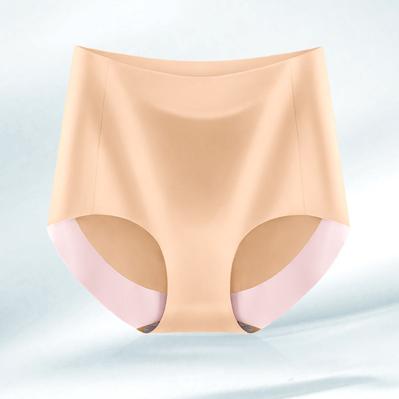 High Waist Seamless Breathable Cotton Antibacterial Women's Panties