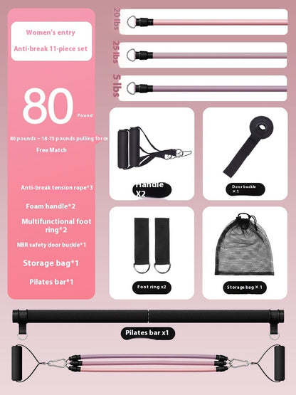 Portable Home Fitness Exercise Pull Rope Set