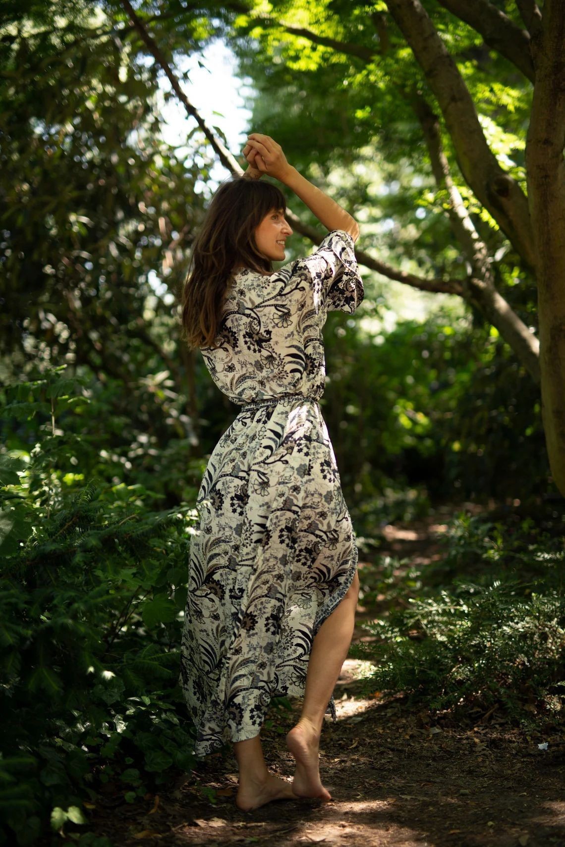 Sunscreen Cotton Printed Thin Beach Bikini Women's Overall