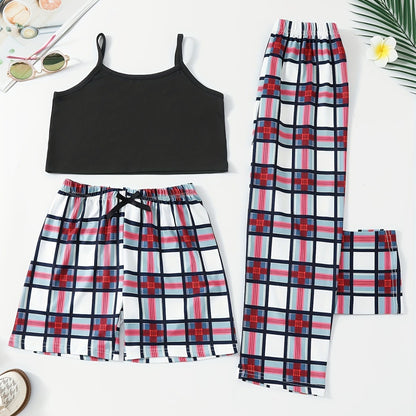 Suspender Shorts Trousers Style Three-piece Suit European And American