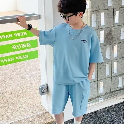Children's Sports Summer Casual Short Sleeve Suit