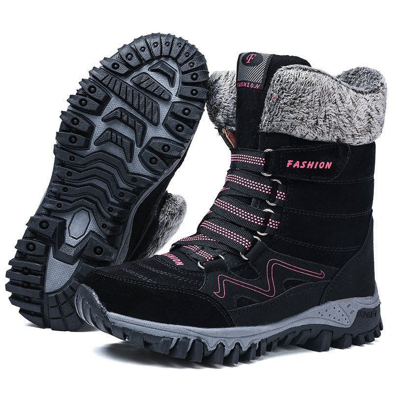 Snow boots high-top plus velvet padded non-slip cotton boots
