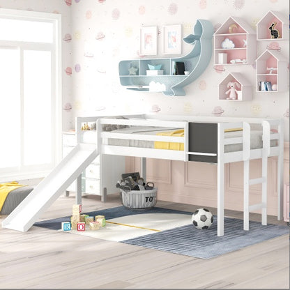 Double Layered Loft Bed With Slide