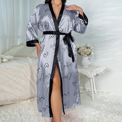 Plus Size Pajamas Women's Fashion Leisure Loose Printed Pajamas
