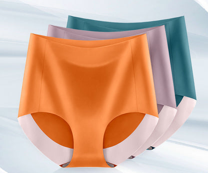 High Waist Seamless Breathable Cotton Antibacterial Women's Panties