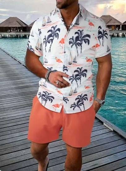 European And American Summer Menswear Shirt Casual Loose