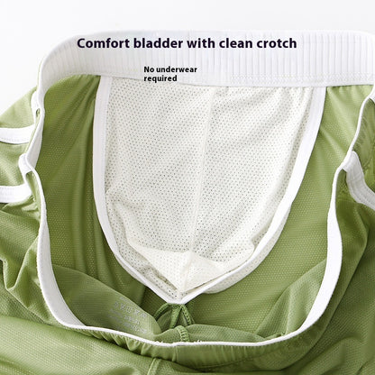Men's Boxers Summer Ice Silk Ultra-thin Mesh Sports