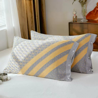 Gauze Pillowcase Single One-pair Package Thickened Plus-sized