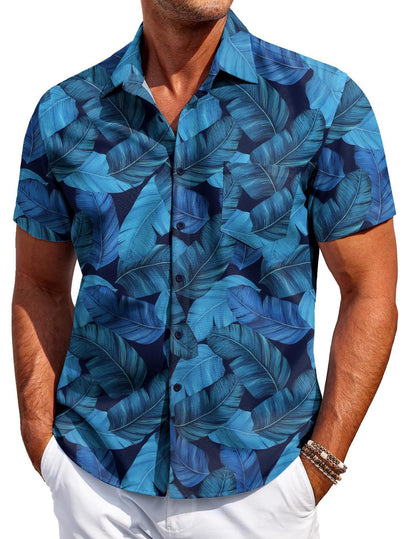 Men's Versatile Trendy Hawaiian Short Sleeve Shirt