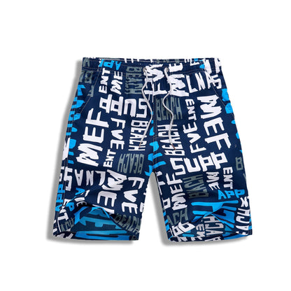 European Size Beach Pants With Inner Net Summer Men's Casual Loose Floral Pants Quick-drying