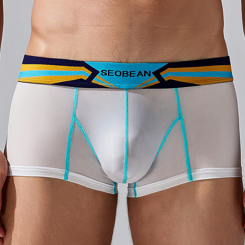 Men's Ice Silk Thin Printed Underwear