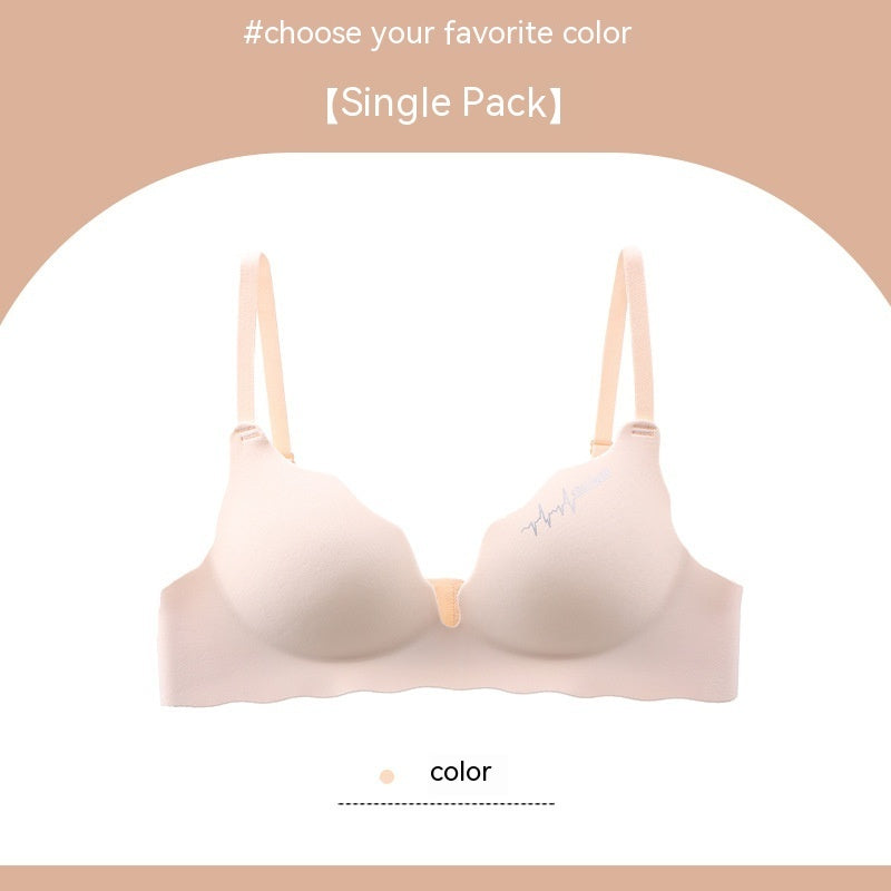Seamless Lingerie For Women With No Steel Rings And Small Breasts Gathered Together