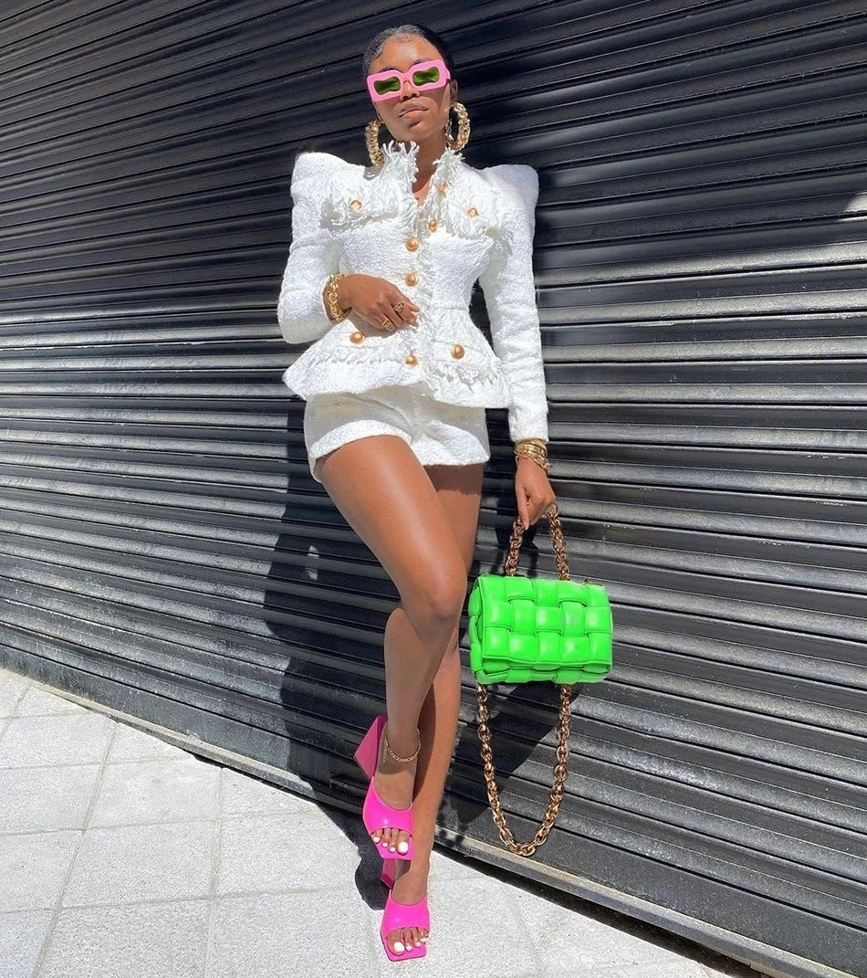 Tweed Jacket Jacket Shorts Suit Two-piece Suit