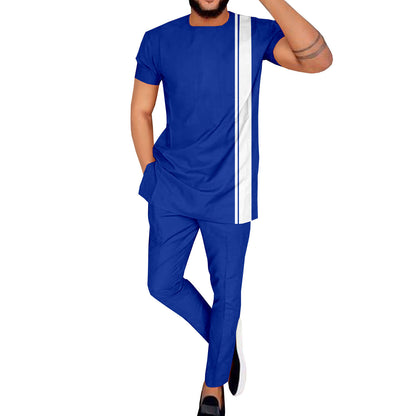 Ethnic Printing Batik Cotton Men's Casual Set