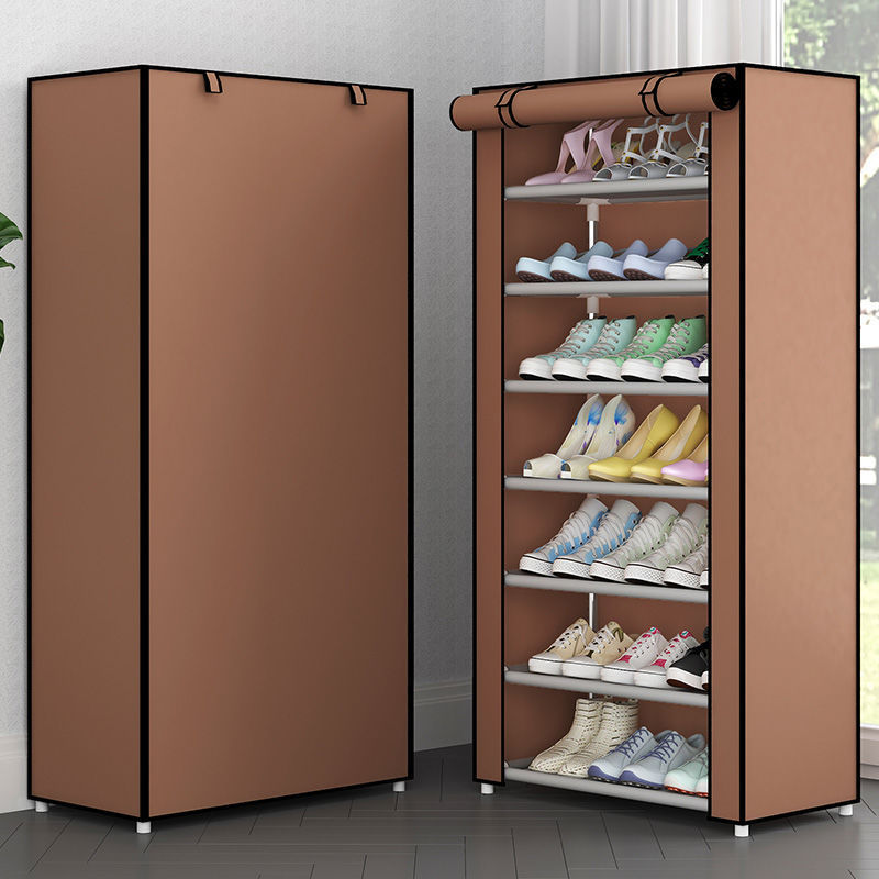 Cloth Shoe Cabinet Student Dormitory Bedroom Storage Shoe Rack Door Multi-layer Assembly Simple