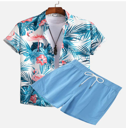 Short Sleeve Shirt Outfit Digital Letter Printing