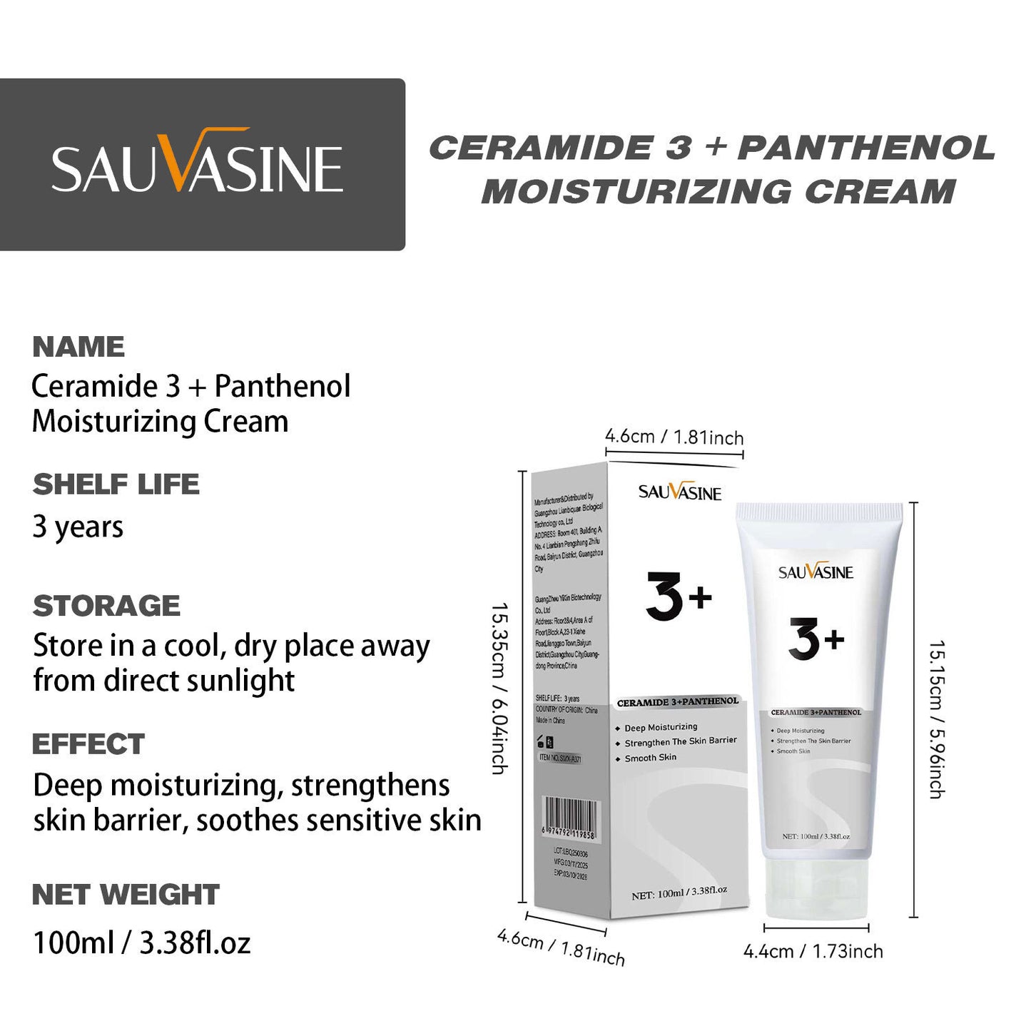 Ceramide Panthenol Moisturizing Cream