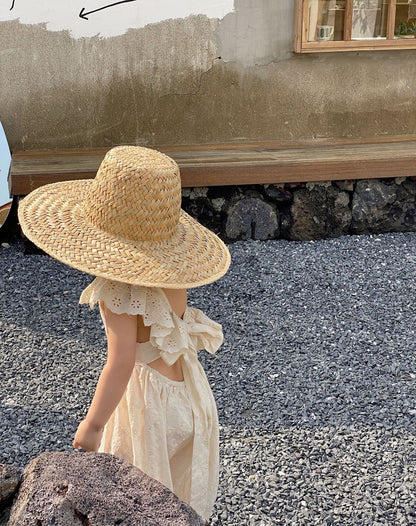 Sling Cotton Embroidered Jumpsuit Ins