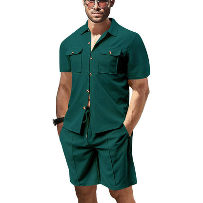 Men's Summer American Leisure Cargo Shirt