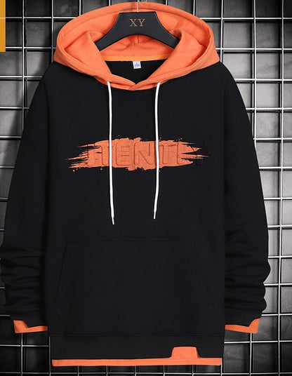 Hooded European And American Letter Shadow Pullover