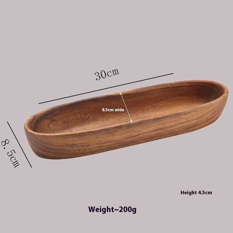 Simple Household Walnut Partitioned Fruit Tray