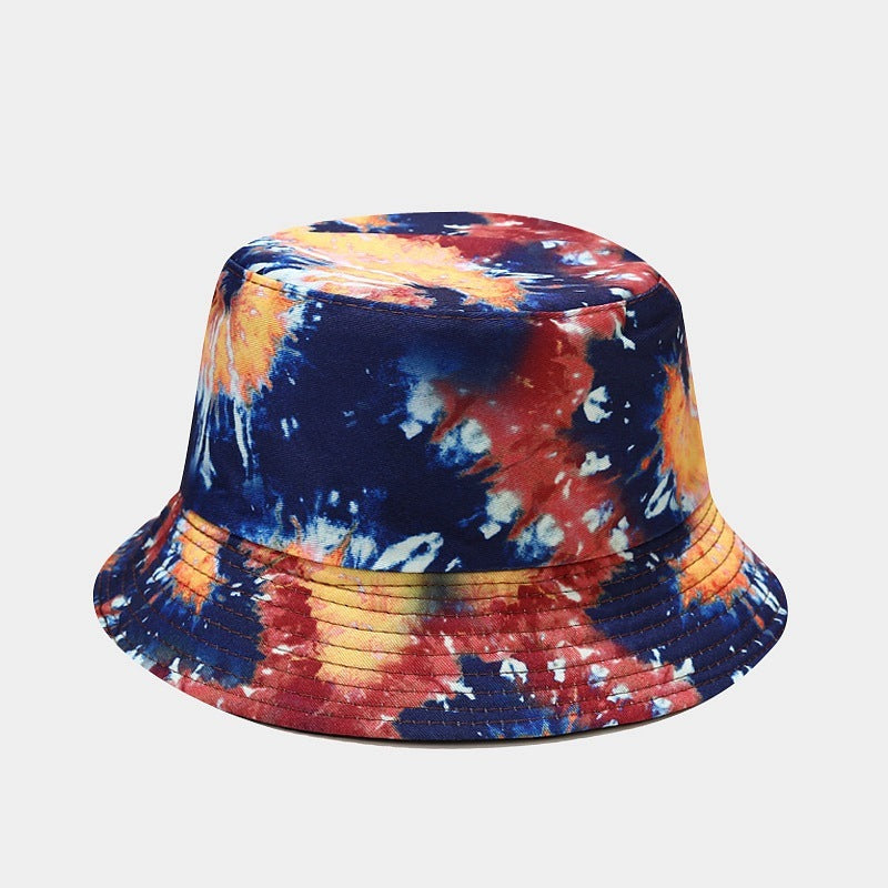 Summer Outdoor Tie-dyed Double-sided Sun Protection Hat